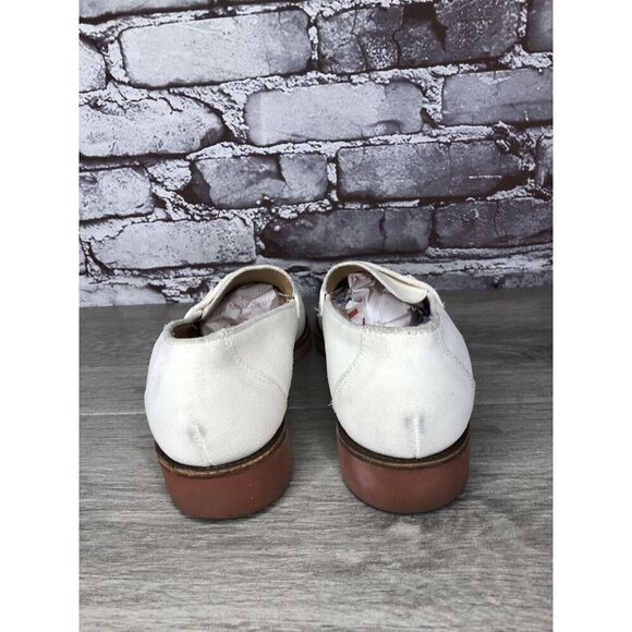 Cole Haan White Suede Leather Penny Loafers Casual Shoes Women’s Sz 8.5B US/39EU - Picture 11 of 16